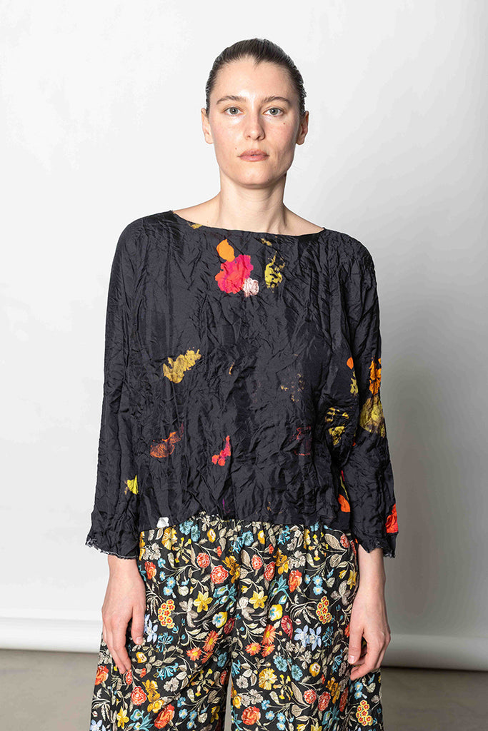 Camicia Shirt Collo Tondo CM Manica Lavata - Multi