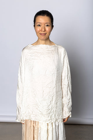 Camicia Shirt Lunedi Cimosa Collo Lavata - Cream