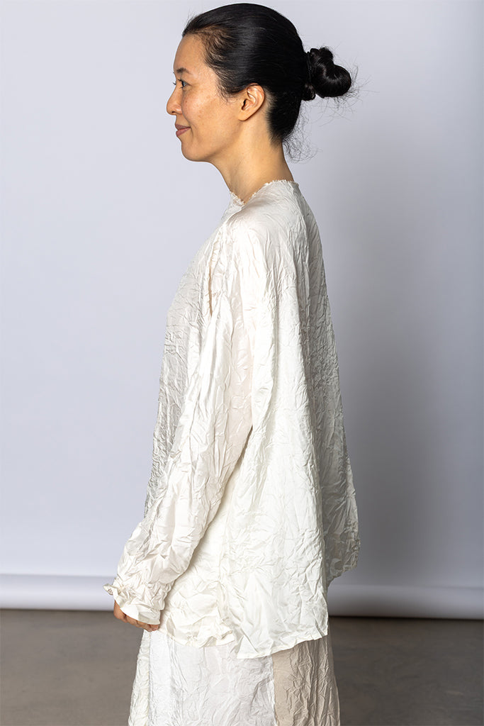 Camicia Shirt Lunedi Cimosa Collo Lavata - Cream