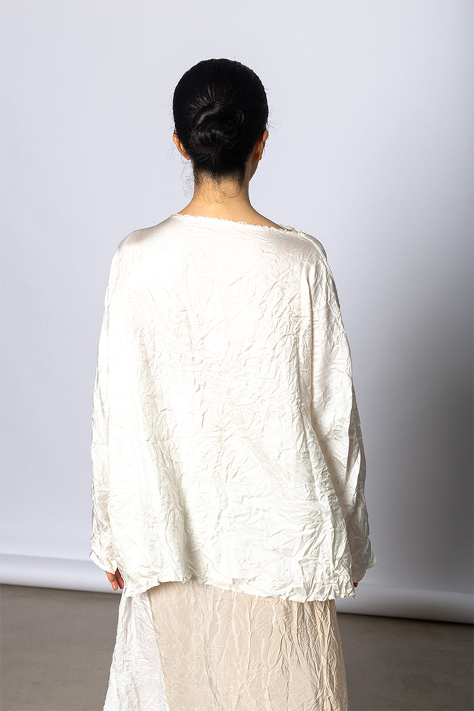 Camicia Shirt Lunedi Cimosa Collo Lavata - Cream