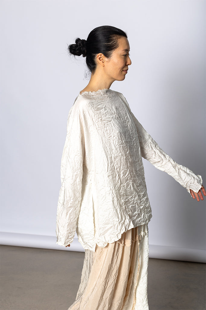 Camicia Shirt Lunedi Cimosa Collo Lavata - Cream