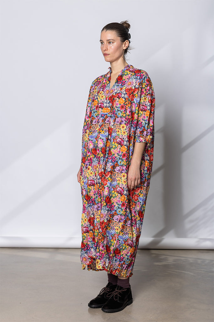 Camicione Shirt Kora Inverno Lungo TB Lavata - Multi Floral G