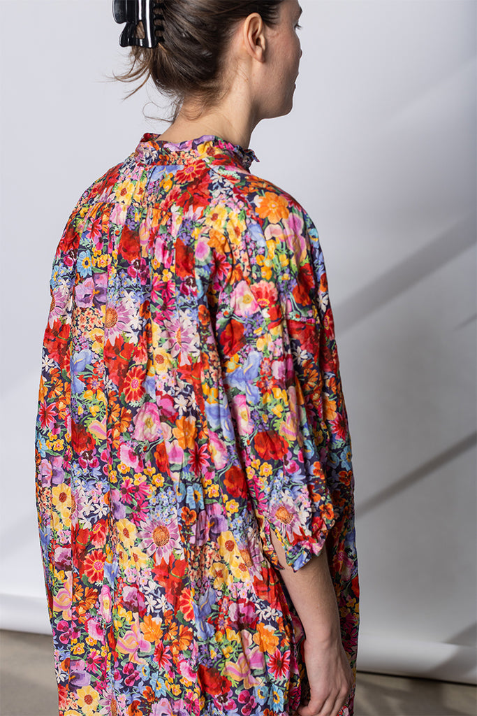 Camicione Shirt Kora Inverno Lungo TB Lavata - Multi Floral G