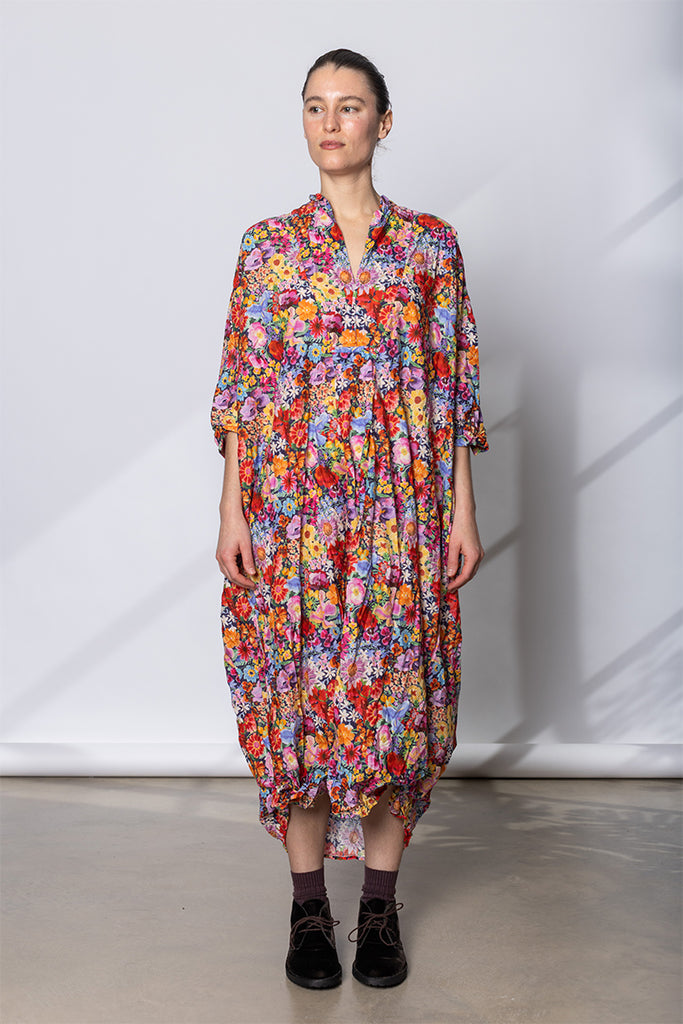 Camicione Shirt Kora Inverno Lungo TB Lavata - Multi Floral G