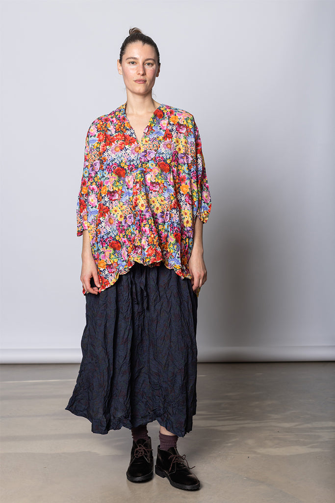 Camicione Shirt Kora Inverno TB Lavato - Multi Floral G