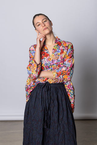 Camicione Shirt Kora Inverno TB Lavato - Multi Floral G