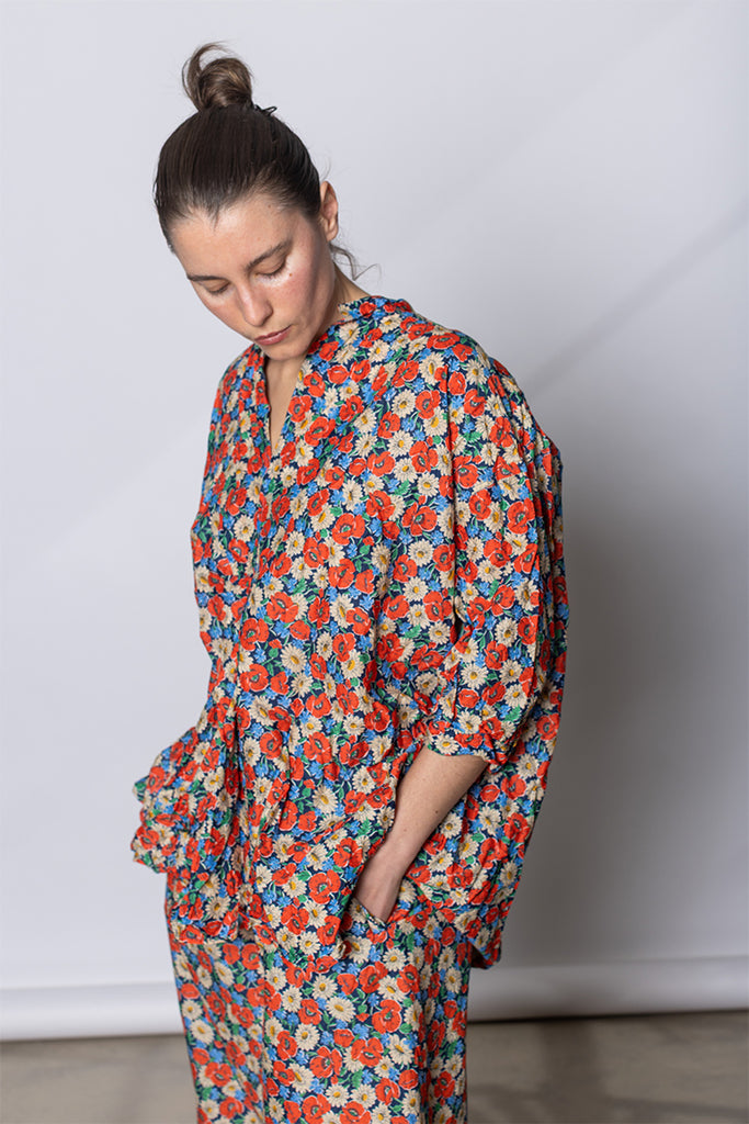 Camicione Shirt Kora Inverno TB Lavato - Multi Floral I