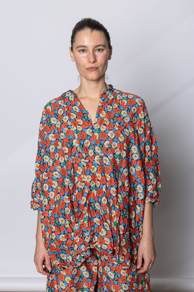 Camicione Shirt Kora Inverno TB Lavato - Multi Floral I