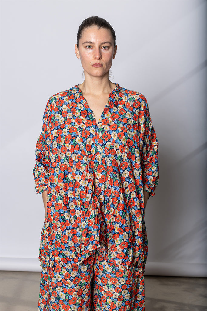 Camicione Shirt Kora Inverno TB Lavato - Multi Floral I