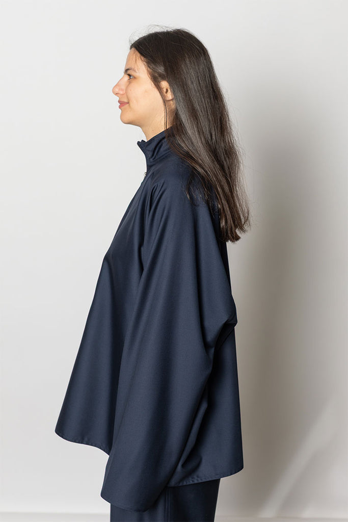 Carracci Tropical Wool Pullover - Admiral Blue