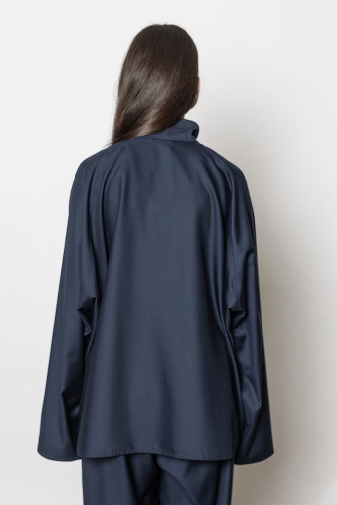 Carracci Tropical Wool Pullover - Admiral Blue