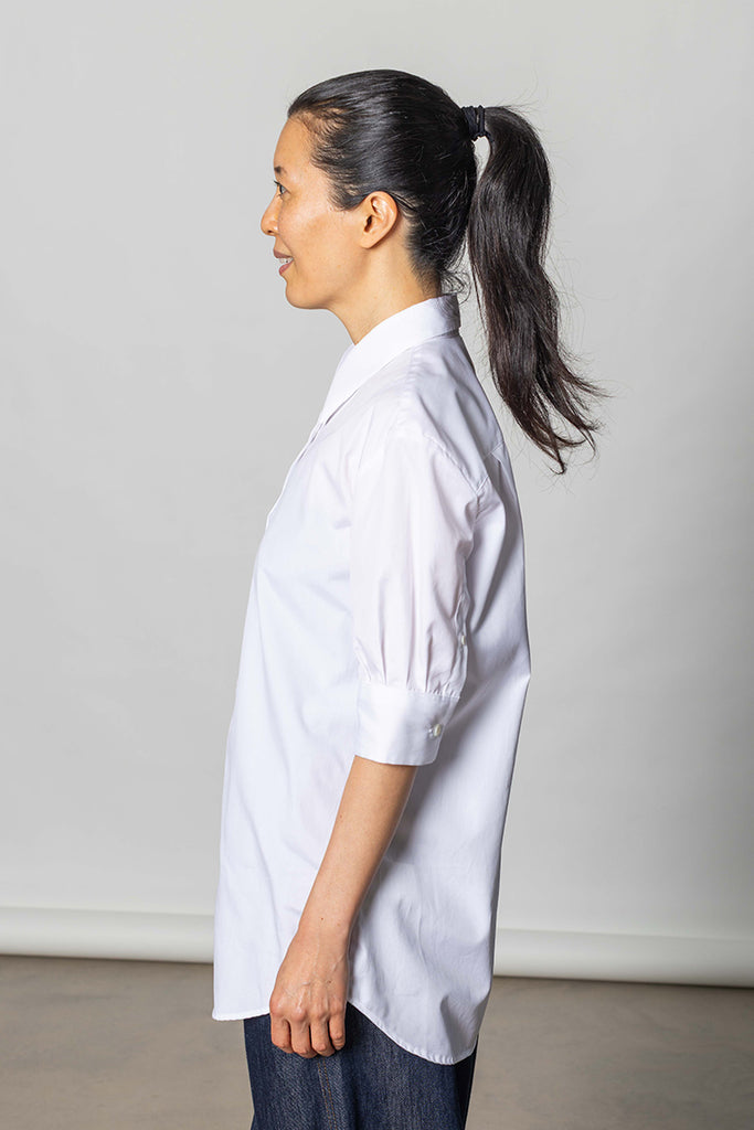 Celindo Cotton Poplin Shirt - White