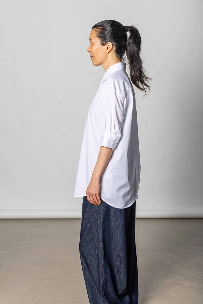 Celindo Cotton Poplin Shirt - White