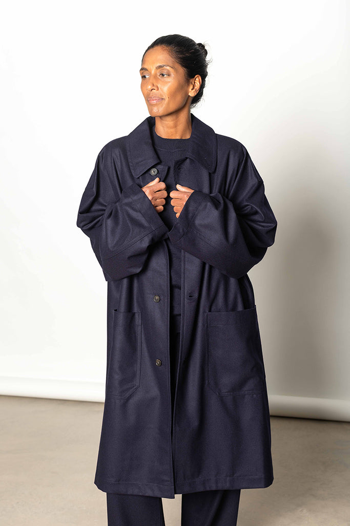 Ceren Coat - Sailor Blue