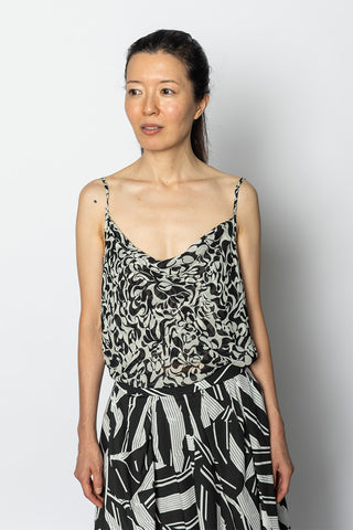Chai Printed Camisole - Black/White