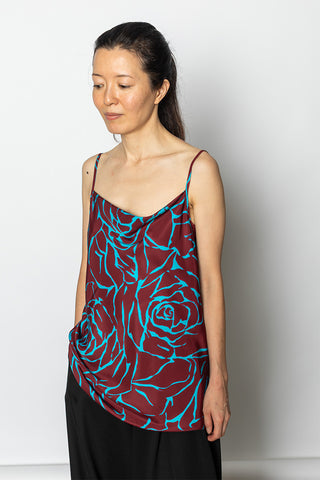 Chai Printed Camisole - Burgundy