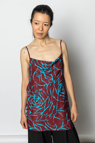 Chai Printed Camisole - Burgundy