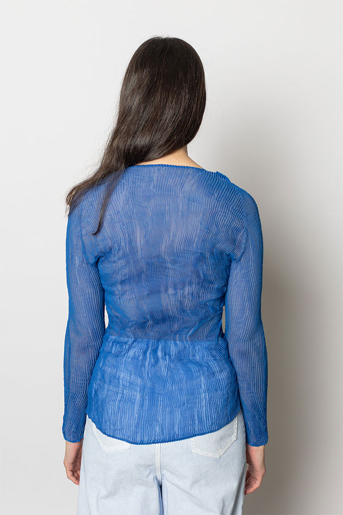 Chiffon Twist II Top - Blue