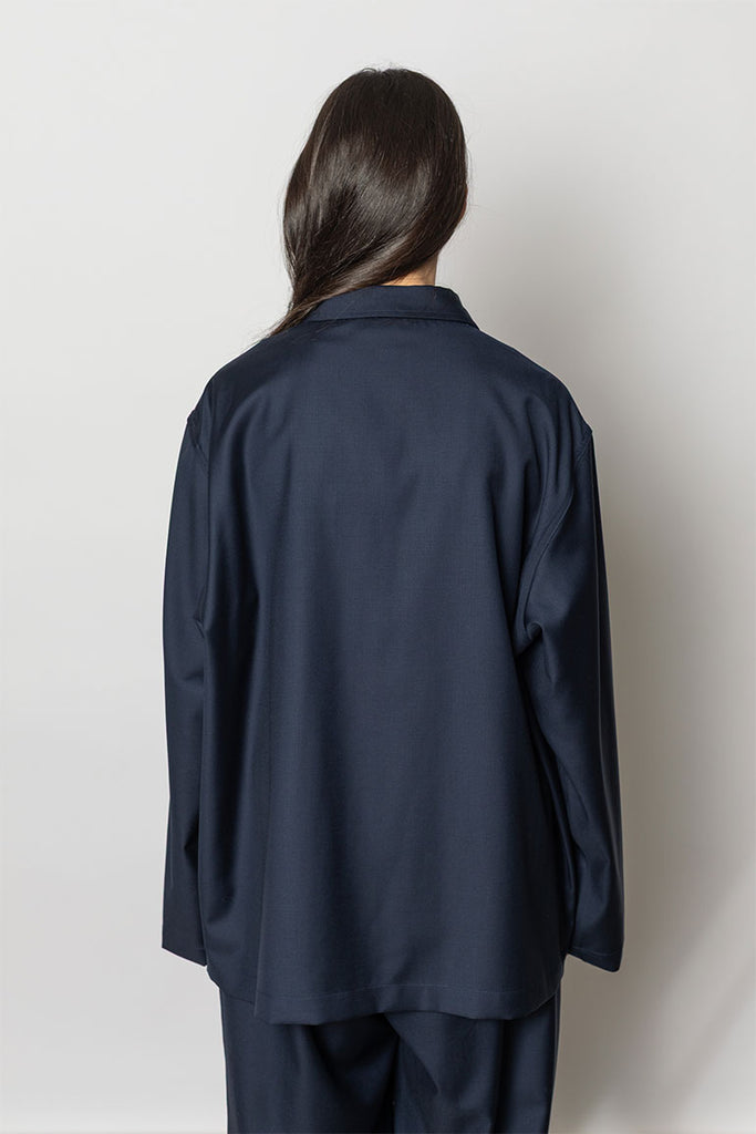 Cimabue Button Down Jacket - Admiral Blue