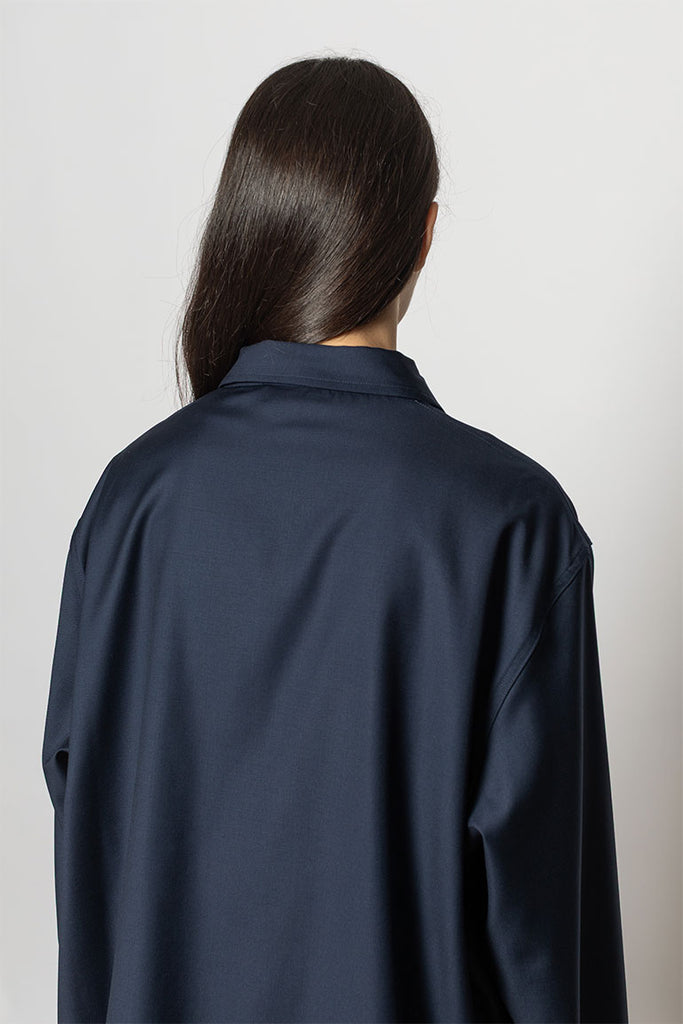 Cimabue Button Down Jacket - Admiral Blue