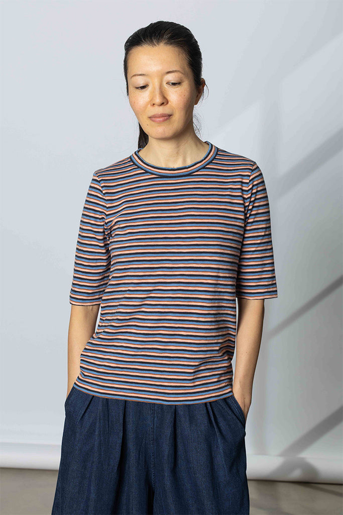 Cleo Cotton Stripe Tee - Multi