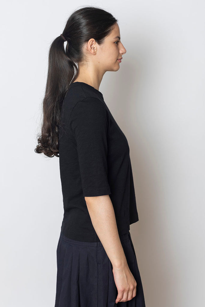 Cleo Garment Dyed Cotton T-Shirt - Carbon