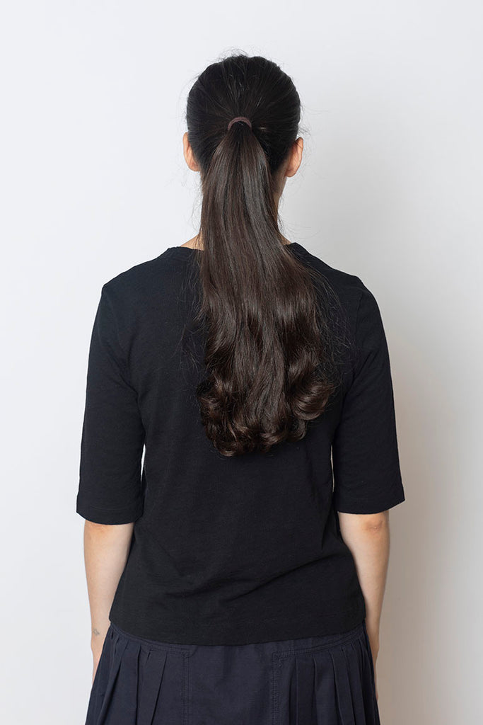 Cleo Garment Dyed Cotton T-Shirt - Carbon