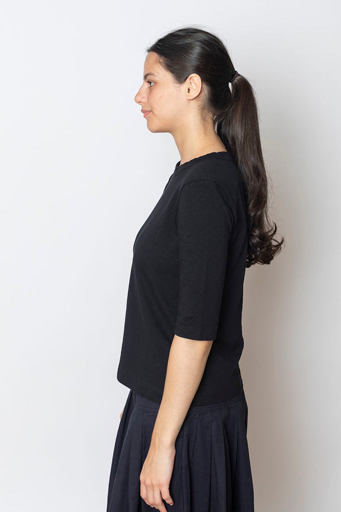 Cleo Garment Dyed Cotton T-Shirt - Carbon