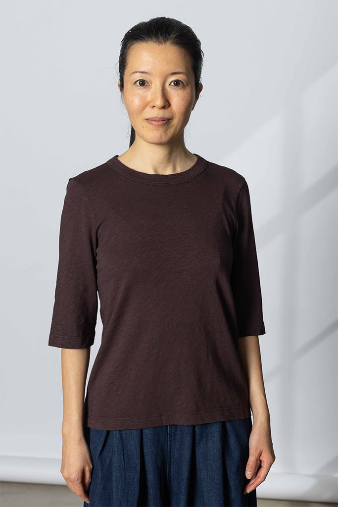 Cleo Garment Dyed Cotton Tee - Rich Earth