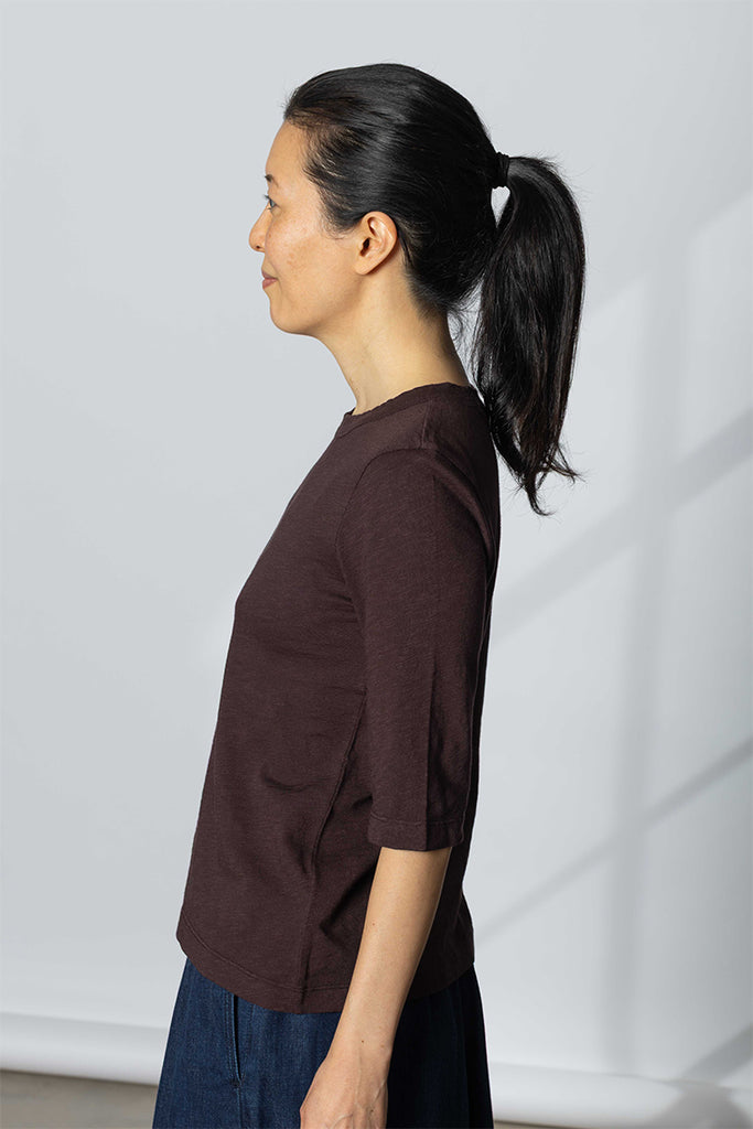 Cleo Garment Dyed Cotton Tee - Rich Earth