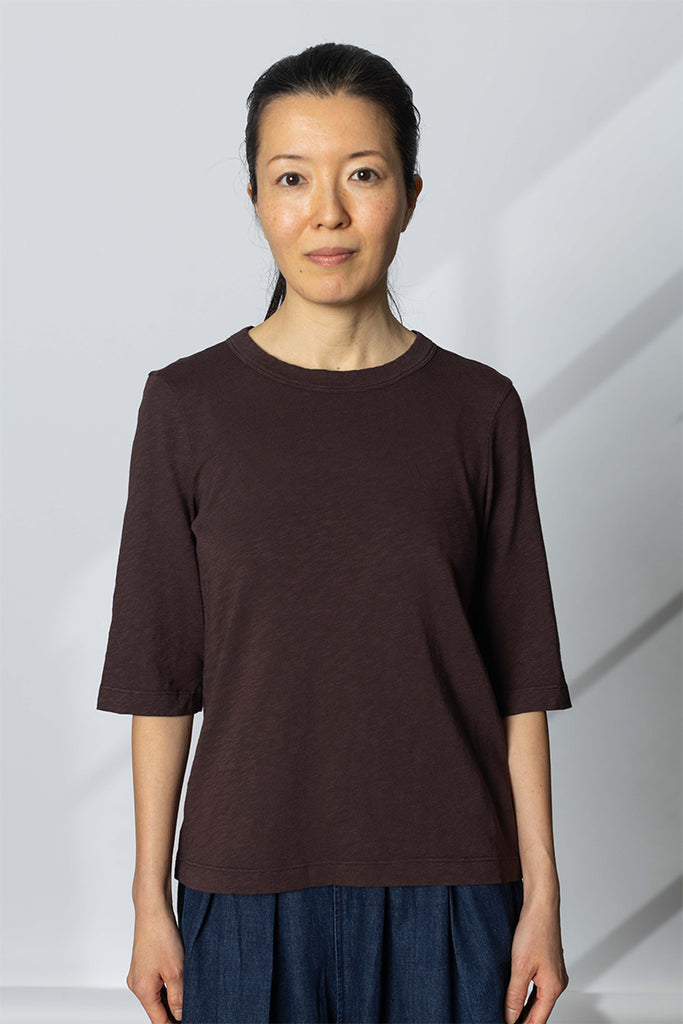 Cleo Garment Dyed Cotton Tee - Rich Earth