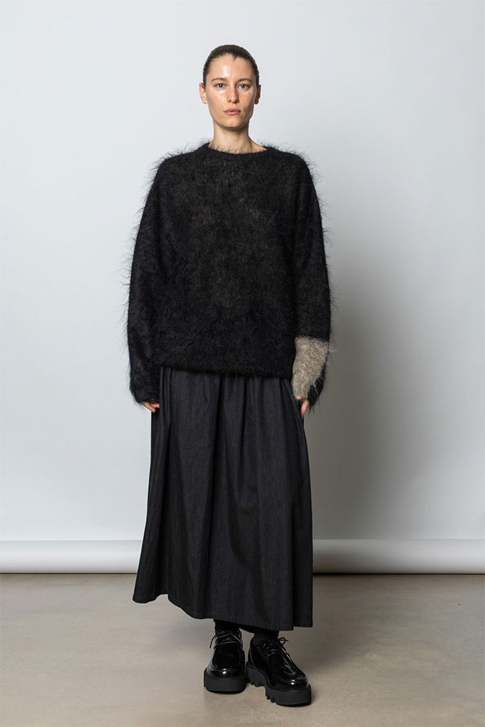 Colour Scheme Mohair Pullover - Black
