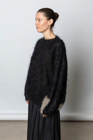 Colour Scheme Mohair Pullover - Black