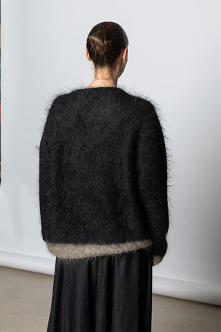 Colour Scheme Mohair Pullover - Black