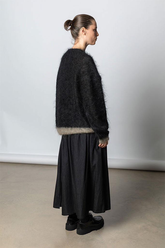 Colour Scheme Mohair Pullover - Black