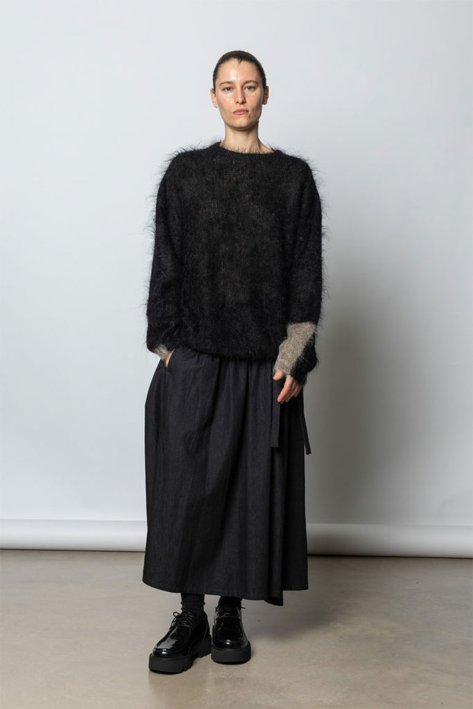 Colour Scheme Mohair Pullover - Black