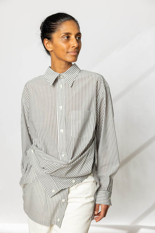 Convertible Odd Shirt Stripes - Khaki Hued
