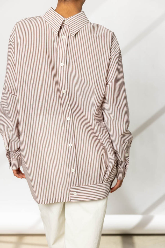 Convertible Odd Shirt Stripes - Pink Hued