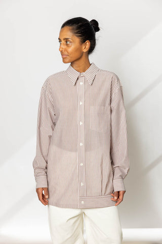 Convertible Odd Shirt Stripes - Pink Hued