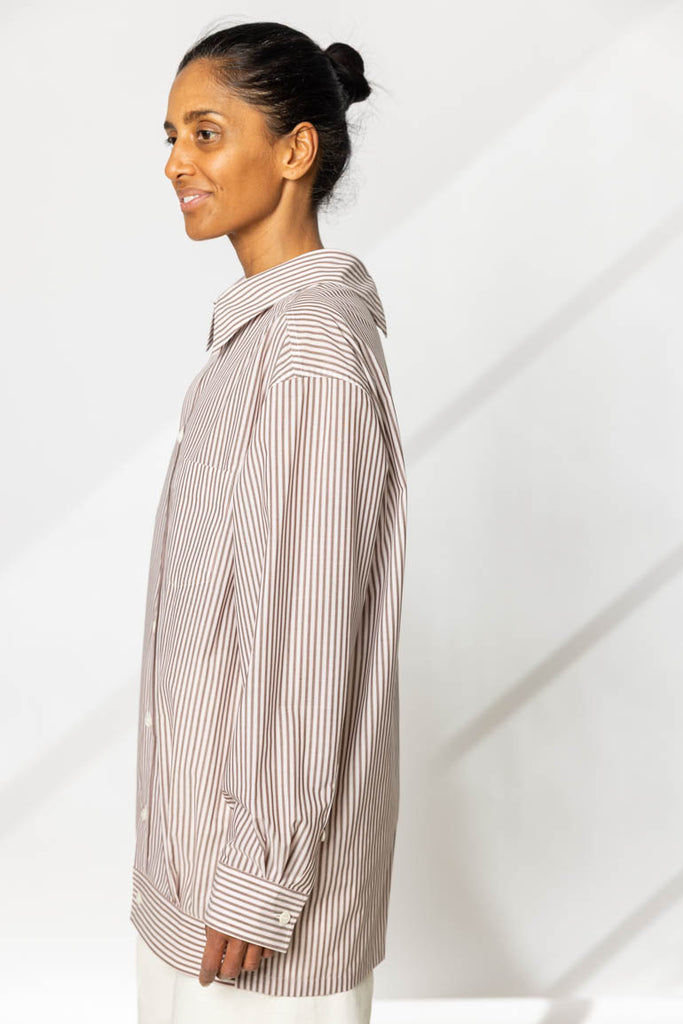 Convertible Odd Shirt Stripes - Pink Hued