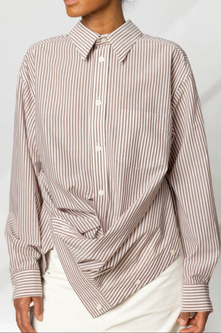 Convertible Odd Shirt Stripes - Pink Hued
