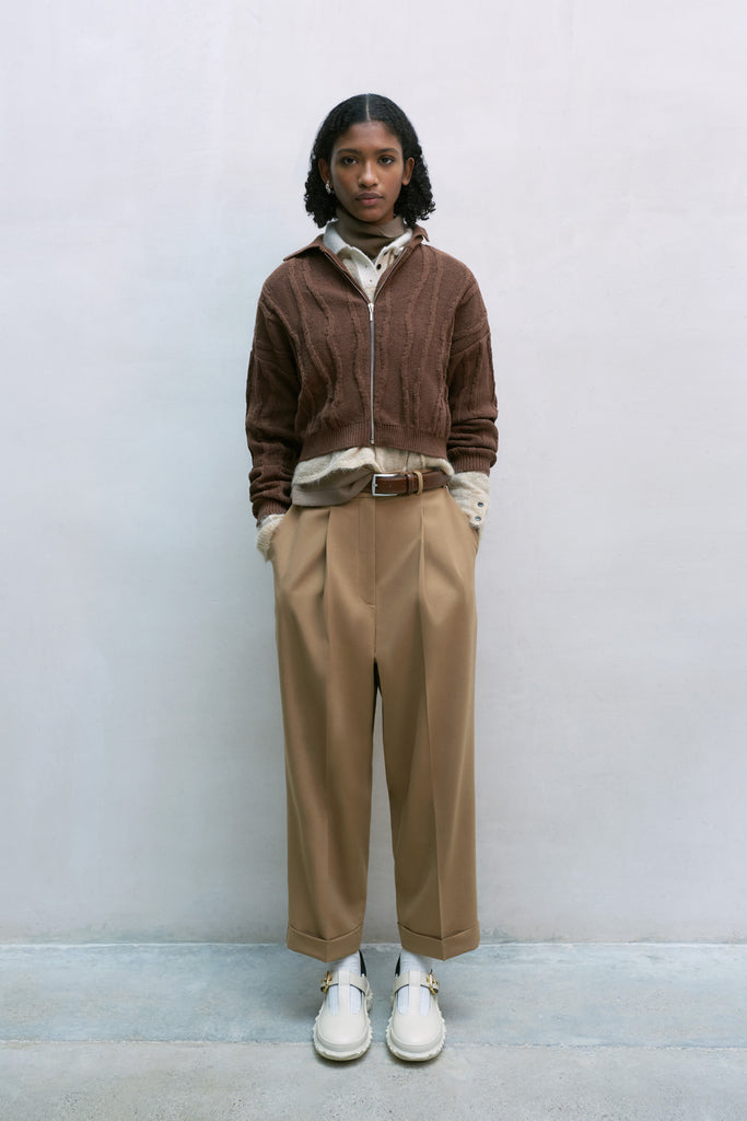 Camel Relaxed Fit Suit Trousers | New Look
