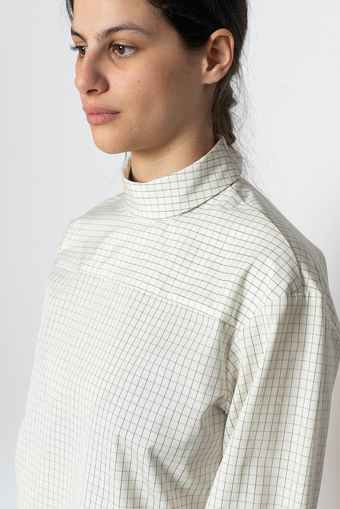 Corso Turtleneck Shirt - Grid Check