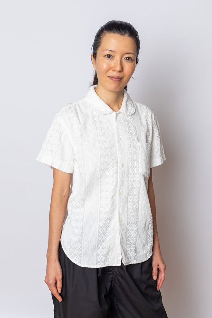 Cotton Braid Blouse - White