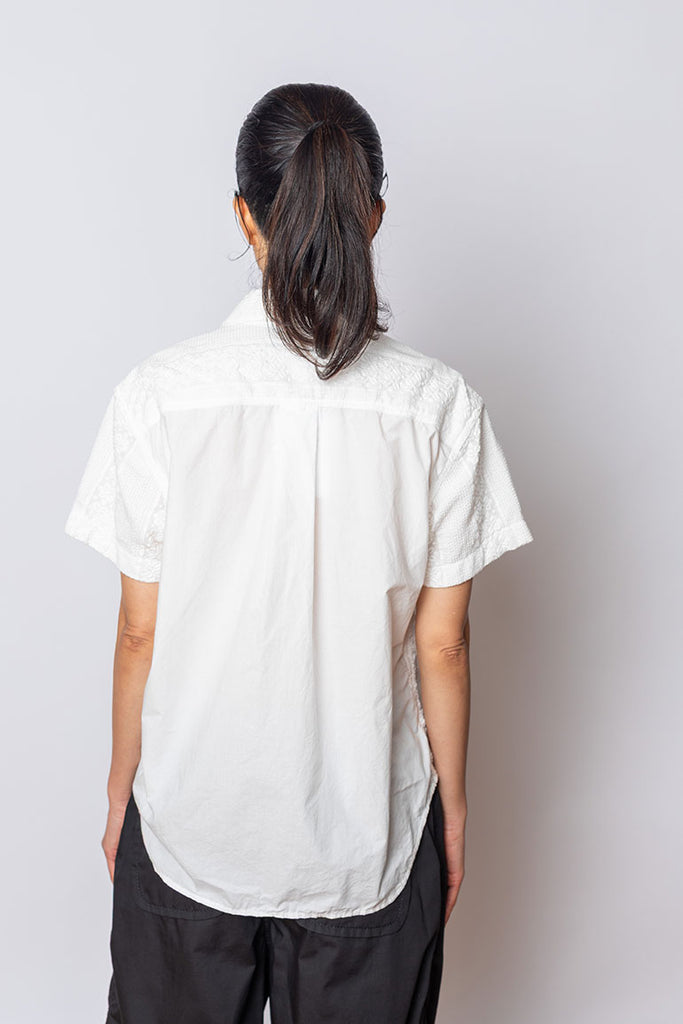 Cotton Braid Blouse - White