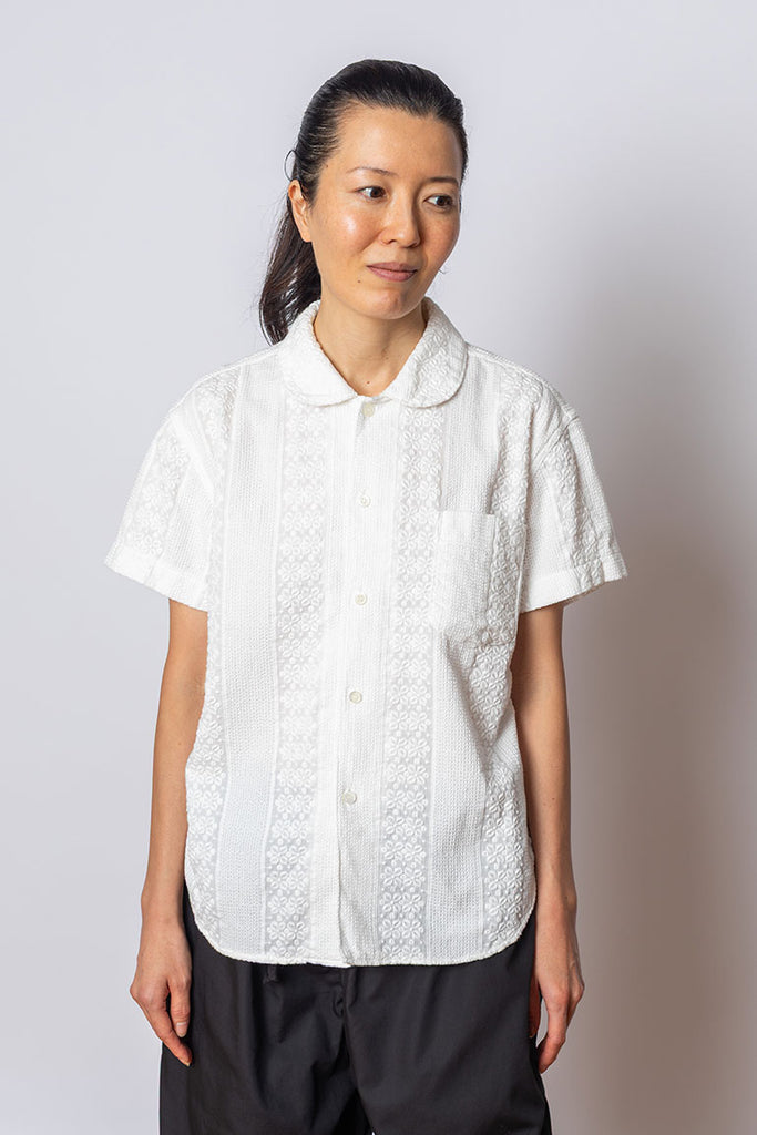 Cotton Braid Blouse - White
