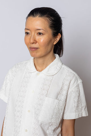 Cotton Braid Blouse - White