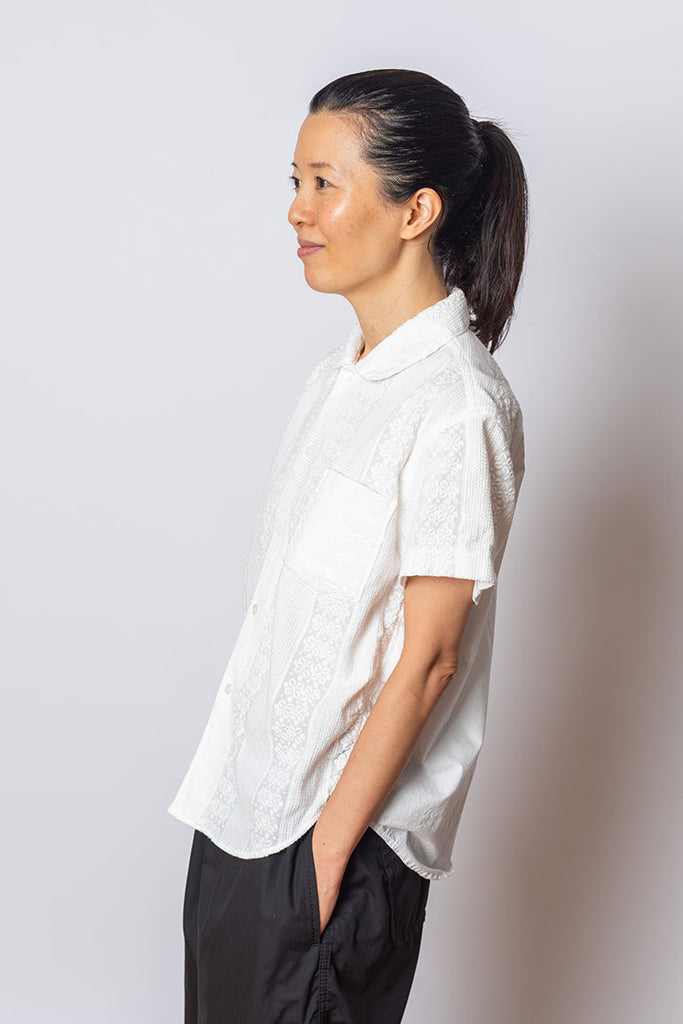 Cotton Braid Blouse - White