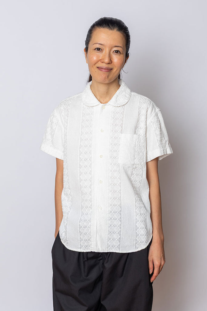 Cotton Braid Blouse - White