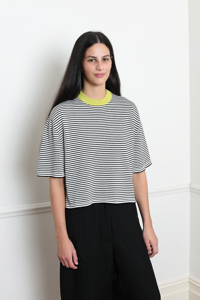 Cotton Striped T-Shirt - Lima
